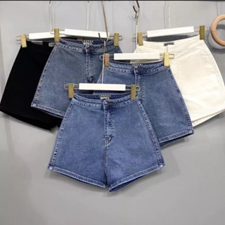 Quần Đùi Bò Cạp Cao Gen Bụng Lưng Cao Siêu Co Giãn, Quần Jean Short, Quần Jeans Ôm Ngắn