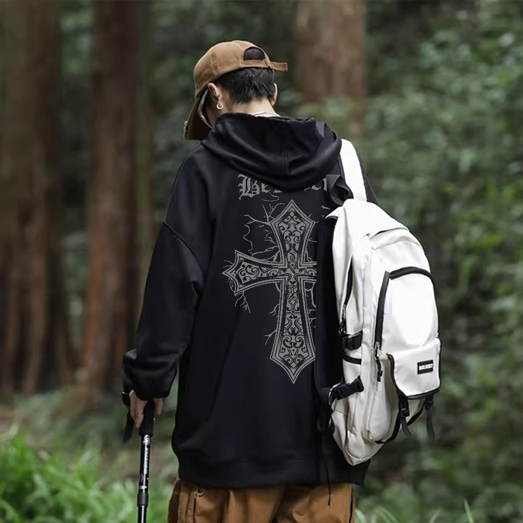 Áo Hoodie Cotton BEEYANBUY áo nỉ tay dài thời trang bigsize in hình unisex 100% cotton-Y0197