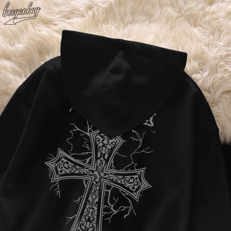 Áo Hoodie Cotton BEEYANBUY áo nỉ tay dài thời trang bigsize in hình unisex 100% cotton-Y0197