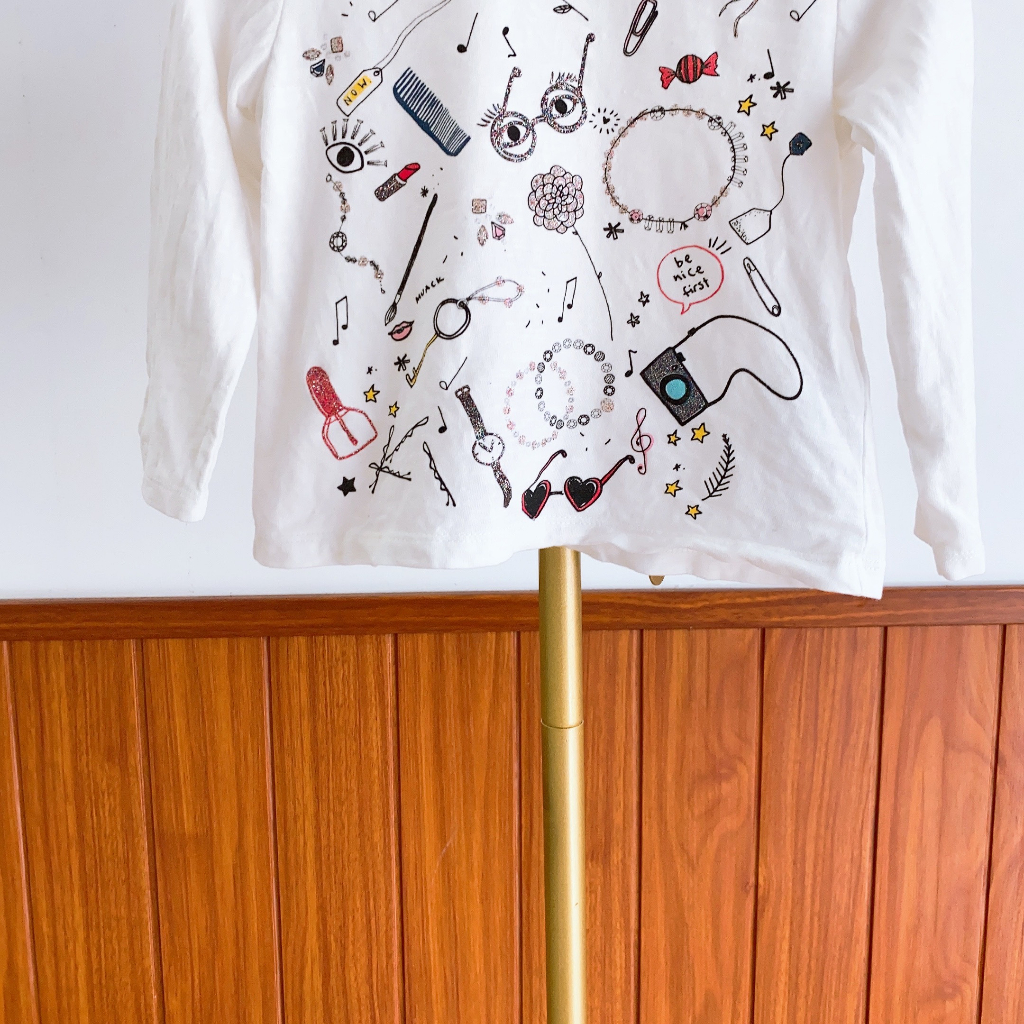 ÁO THUN BÉ GÁI ZARA - CẮT TAG, CHƯA MẶC - MỚI 100%