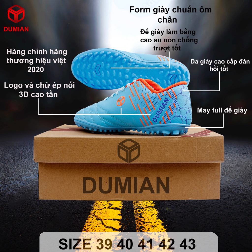Giày Dumian chính hãng đá bóng_bóng đá chuyên nghiệp làm bằng chất liệu da cao cấp