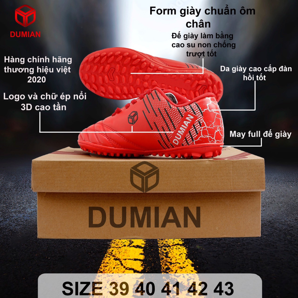Giày Dumian chính hãng đá bóng_bóng đá chuyên nghiệp làm bằng chất liệu da cao cấp