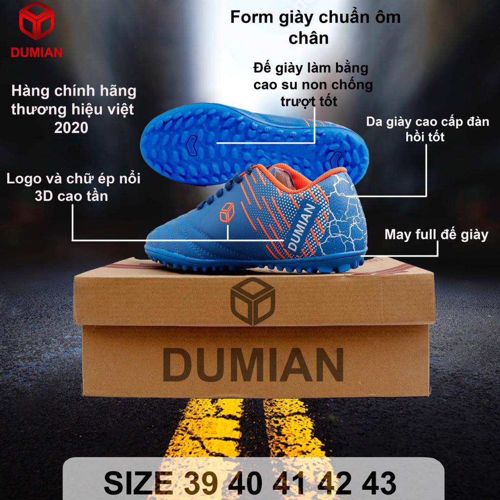 Giày Dumian chính hãng đá bóng_bóng đá chuyên nghiệp làm bằng chất liệu da cao cấp
