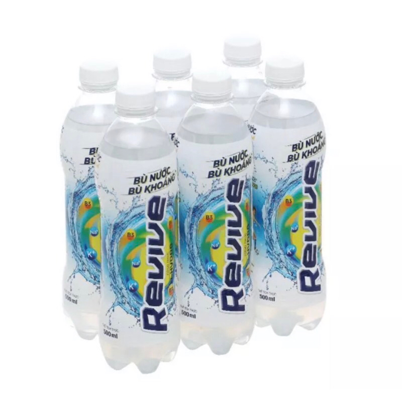 Nước uống đóng chai Revive 500ml lốc 6 chai