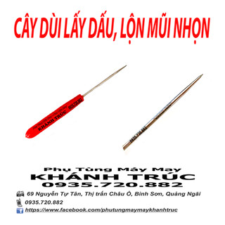 Cây dùi lộn cổ + lấy dấu máy may (khâu) công nghiệp