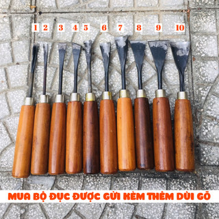 Bộ đục 10 cây thủ công cao cấp hàng Việt Nam Bộ đục bonsai - Công cụ bonsai Đà Nẵng