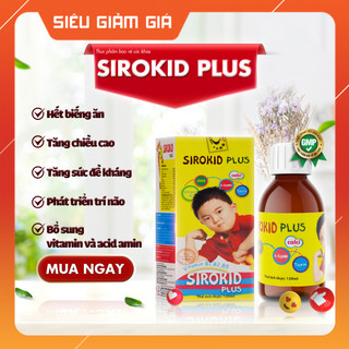 Siro trẻ em giúp ăn ngon, tăng sức đề kháng siro kid plus