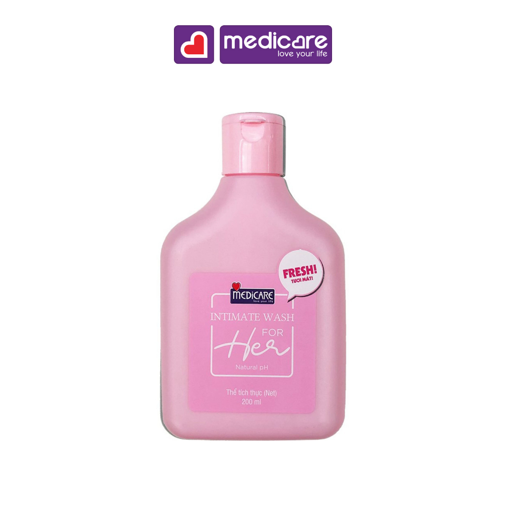 Dung dịch vệ sinh phụ nữ MEDiCARE for Her 200ml (Che tên sản phẩm)