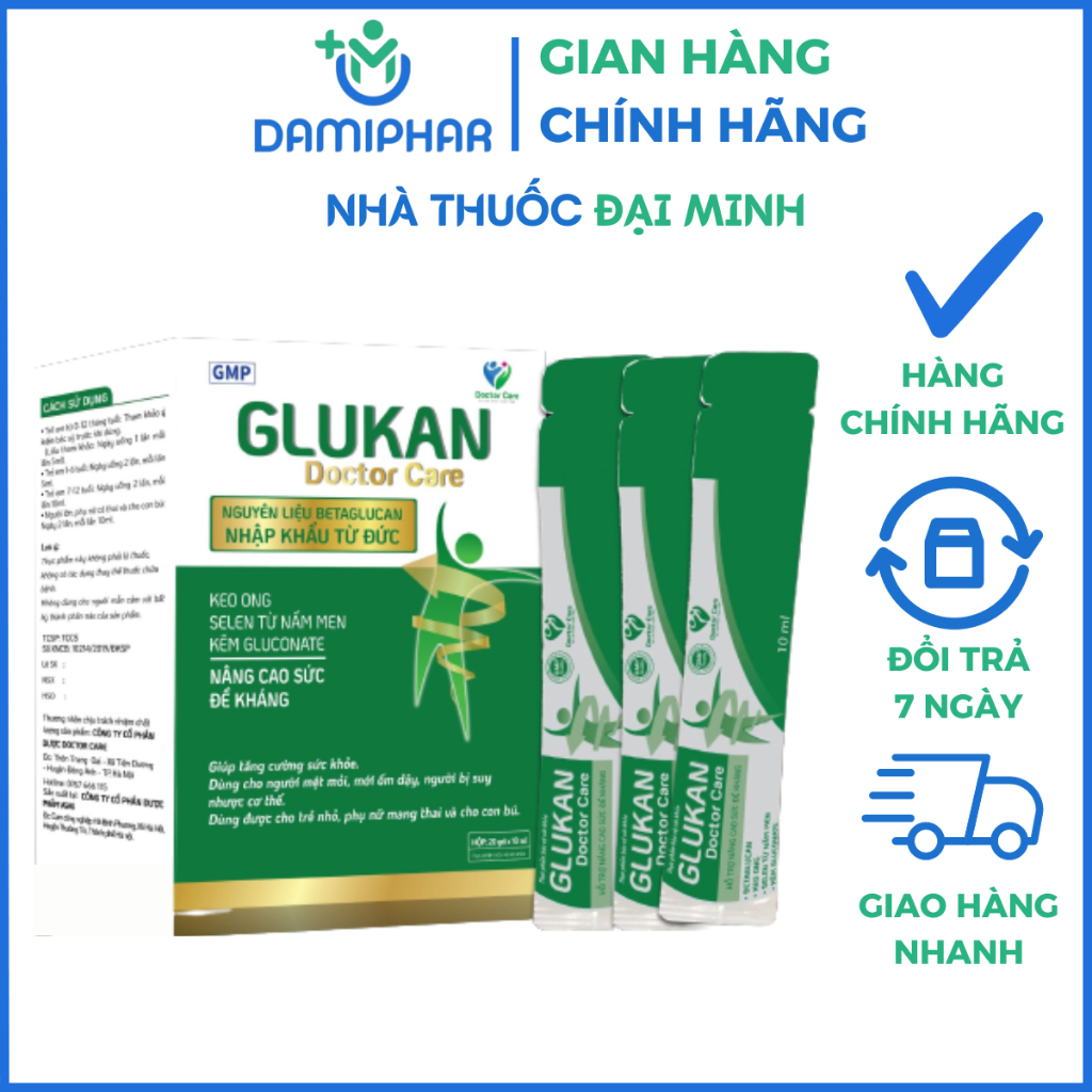 Glukan Doctor Care - Hỗ Trợ Nâng Cao Sức Đề Kháng
