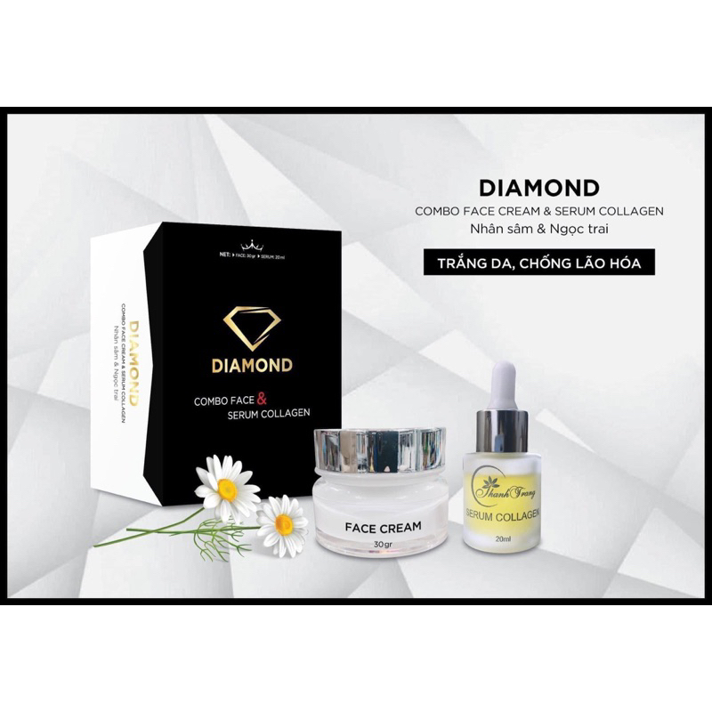 Bộ Kem Face Diamond Và Serum Collagen Thanh Trang