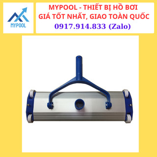 Bàn hút vệ sinh hồ bơi 4 bánh bằng nhôm 14'’( 360cm) chuyên dùng hút chất bẩn bề mặt và đáy hồ bơi