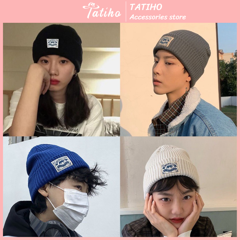Nón len dệt kim unisex nam nữ màu trơn basic phong cách Hàn Quốc, Mũ len nhiều màu thời trang thu đông - Mã NL019