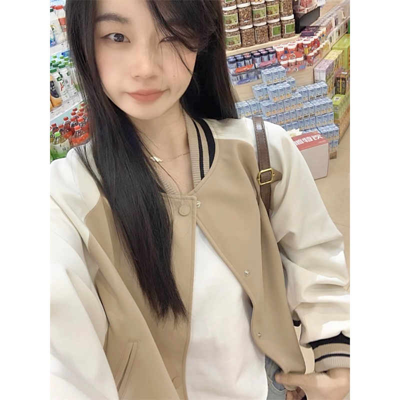 Áo khoác bomber thể thao nữ có cúc bấm basic nhiều màu Yannie