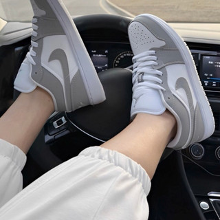[SẴN AUT 100%] Giày Air Jordan 1 Low Wolf Grey