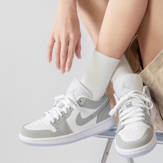[SẴN AUT 100%] Giày Air Jordan 1 Low Wolf Grey
