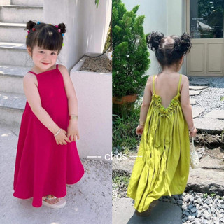 Váy đầm maxi siêu xinh cho bé gái 14 - 30kg h28