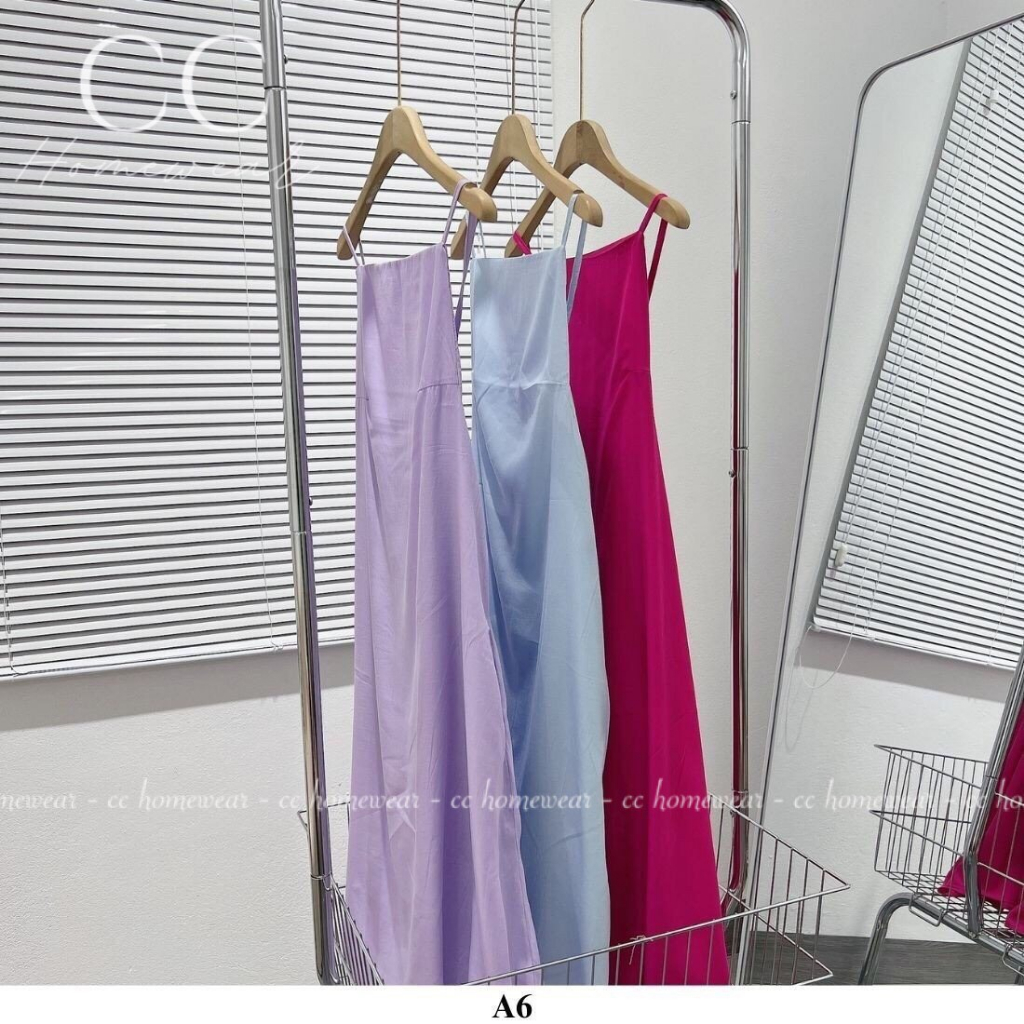 Váy yếm hở lưng rút dây A6 hàng hiệu CC HOMEWEAR
