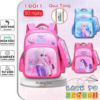 Cặp đi học cho bé cấp 1, Balo bé trai bé gái Hoàng Gia có bóp viết, thêm quà tặng có 3 ngăn dây kéo cỡ 42 cm mã B02-G