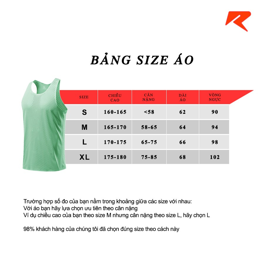 Áo singlet chạy bộ nam áo ba lỗ thể thao nam RUNMANIC ACB01 nhiều màu, thoáng mát thấm hút thoát mồ hôi nhanh