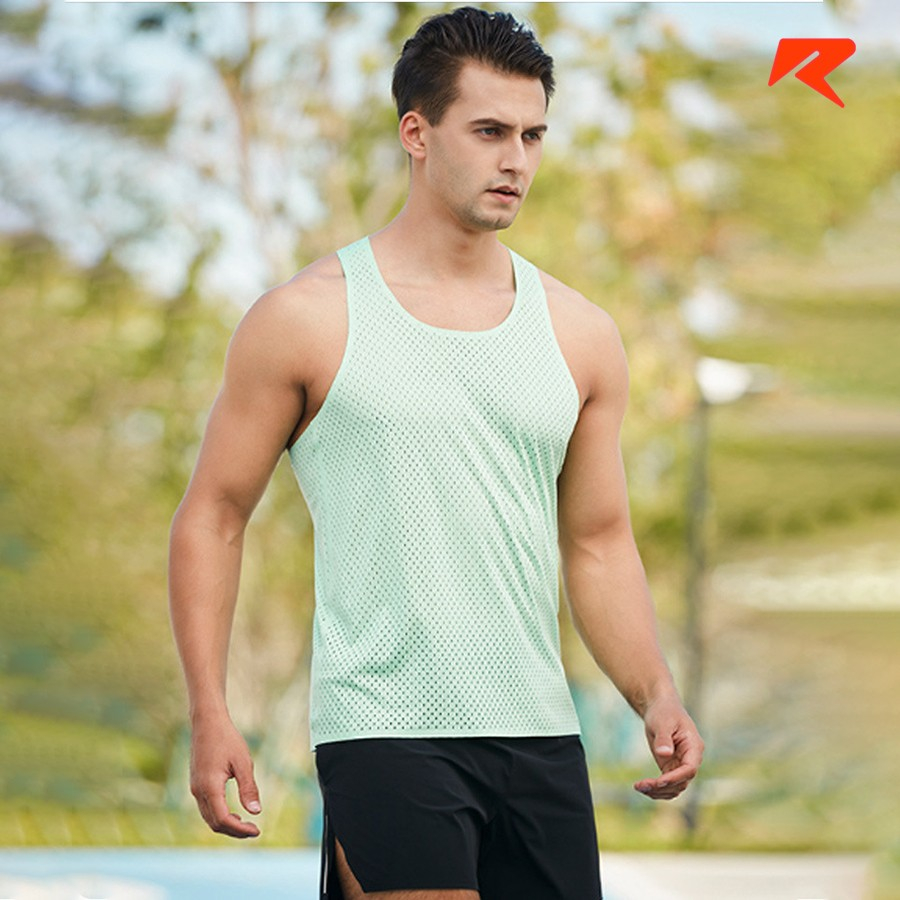 Áo singlet chạy bộ nam áo ba lỗ thể thao nam RUNMANIC ACB01 nhiều màu, thoáng mát thấm hút thoát mồ hôi nhanh