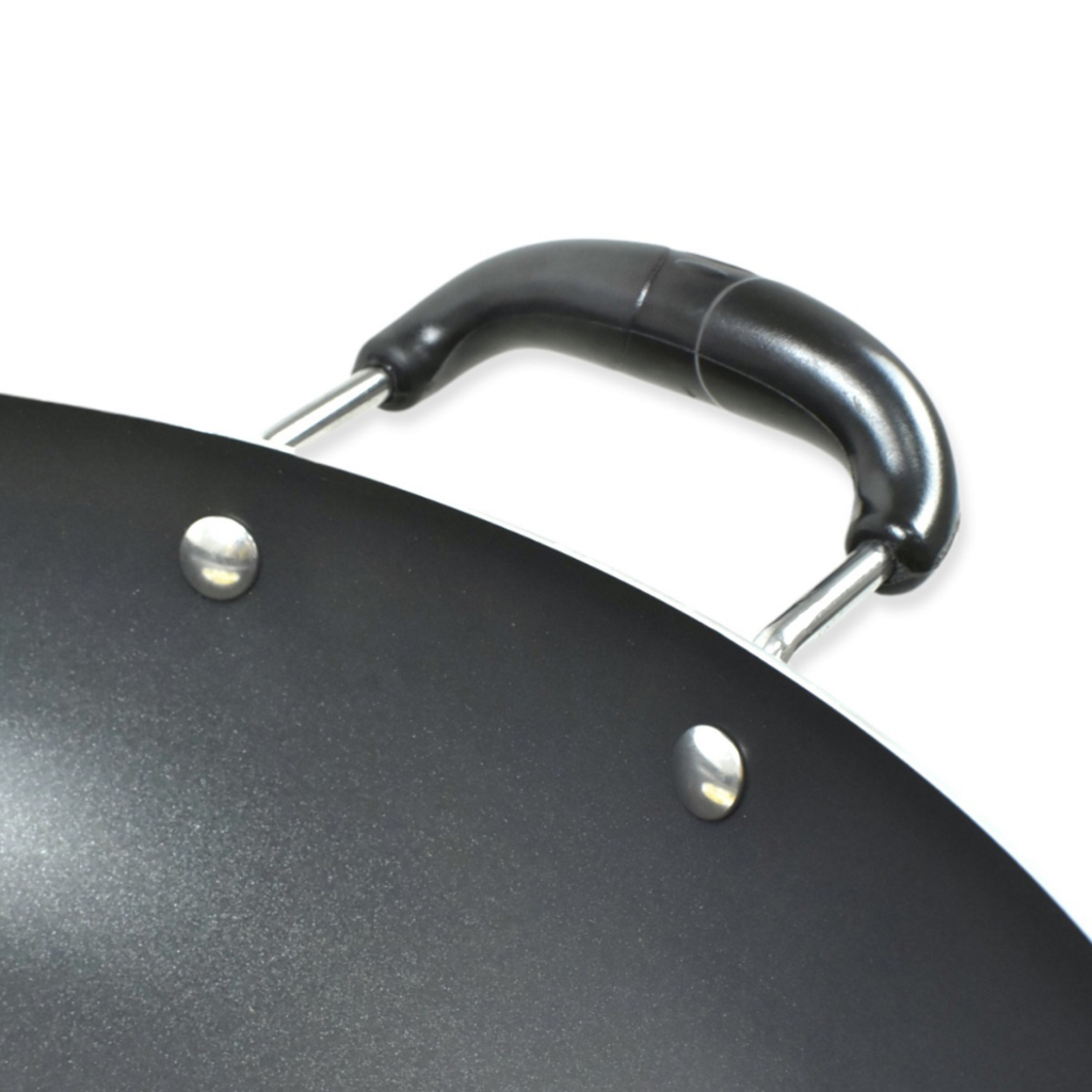 Chảo Xào Lớn 32cm, Chảo Chống Dính Size Đại 2 Quai, Sâu Lòng GoldsunGPA1003-32, GPA1001-32 Có Nắp Vung Kính Cao Cấp