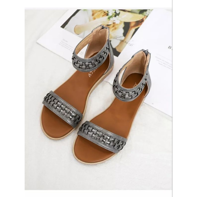 Giày Sandal Nữ chiến binh Boho quai ngang