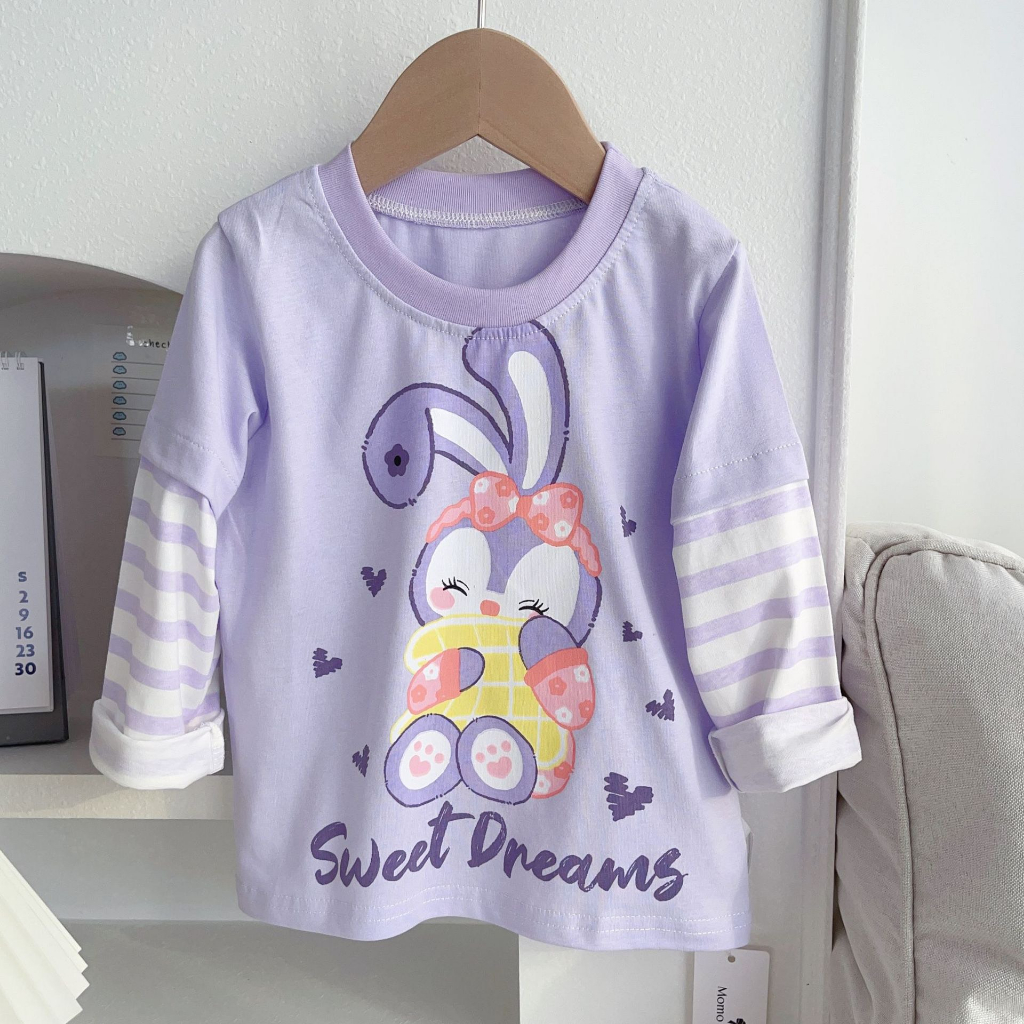 Áo Thun Dài Tay Hoạ Tiết Hoạt Hình Đáng Yêu MD1915 Cho Bé Trai, Bé Gái - Jumping Beans Official Store