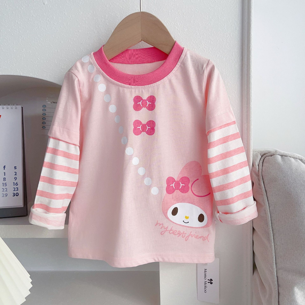 Áo Thun Dài Tay Hoạ Tiết Hoạt Hình Đáng Yêu MD1915 Cho Bé Trai, Bé Gái - Jumping Beans Official Store