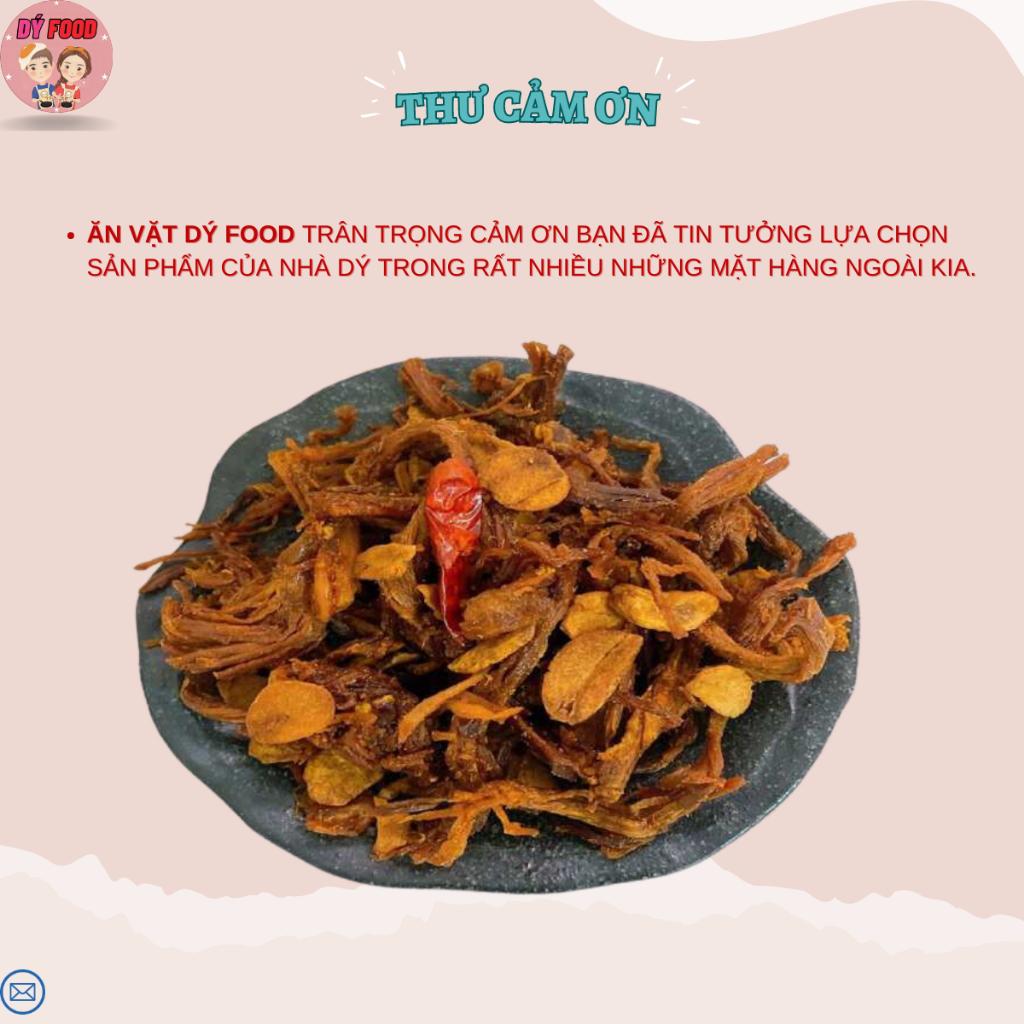 Hộp 300 Gram Khô Heo Cháy Tỏi loại hảo hạng, siêu đậm vị loại 1 - Dý Food