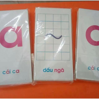 Bộ thẻ chữ và số bản to cho các bé