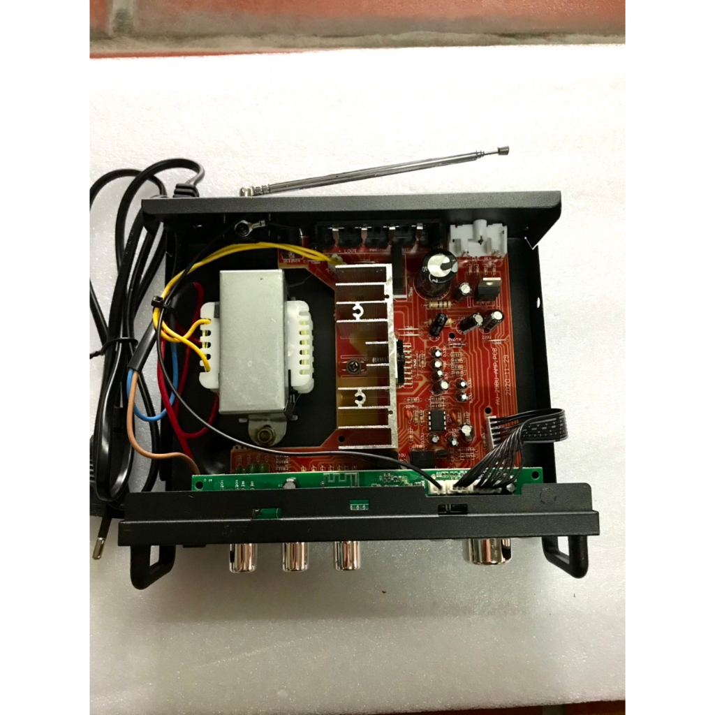 Amply mini bluetooth 12v/220v BT-298a hàng xịn loại 1  nghe nhạc, đánh chim đêm