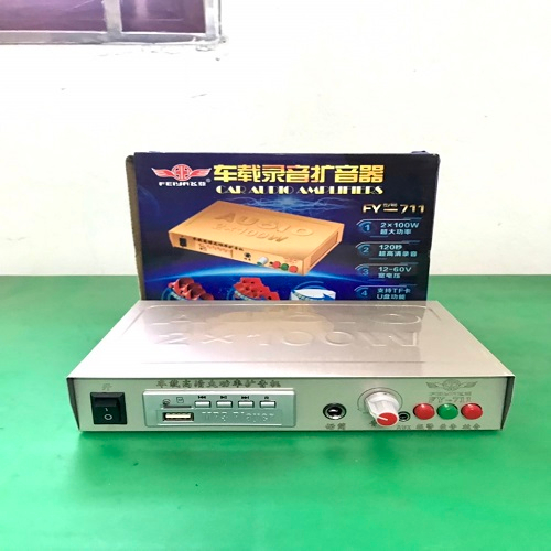 Amply mini 12v FY 711 chuyên bẫy chim đêm hàng bình dân, amply bán hàng rong