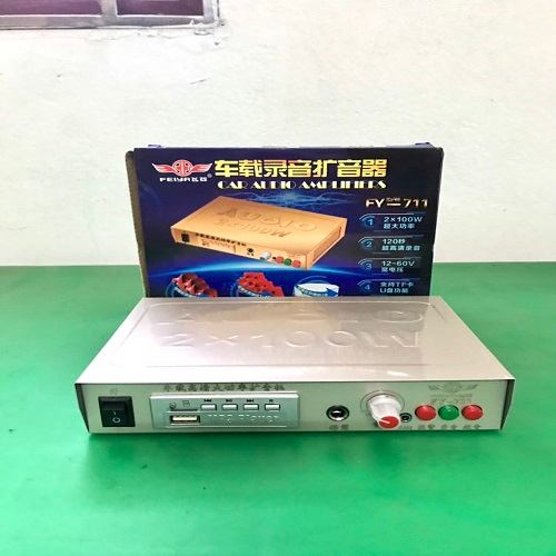 Amply mini 12v FY 711 chuyên bẫy chim đêm hàng bình dân, amply bán hàng rong