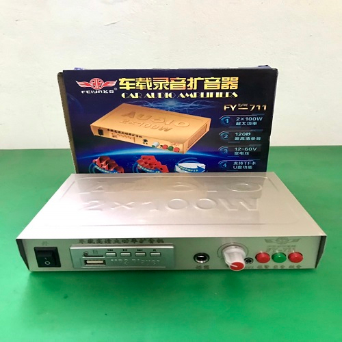 Amply mini 12v FY 711 chuyên bẫy chim đêm hàng bình dân, amply bán hàng rong