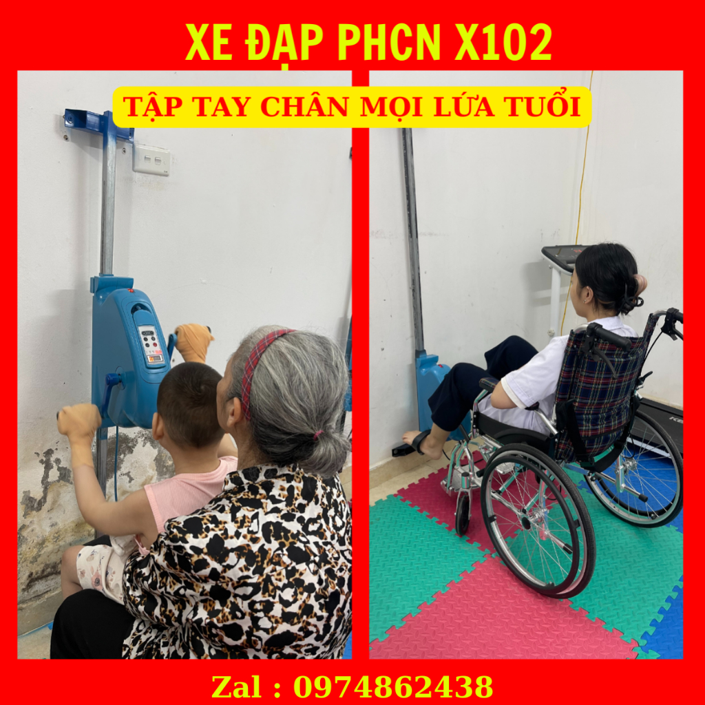 Combo máy tập và máy massa dùng cho người tai biến - trẻ bại não