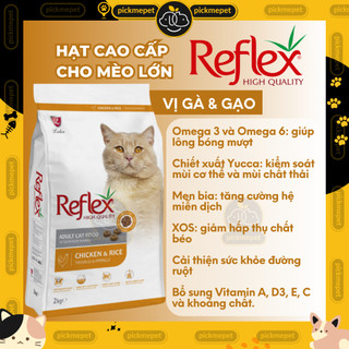 [1kg] Hạt cho mèo Reflex, Reflex Plus