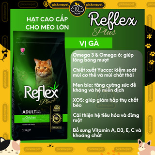 [1kg] Hạt cho mèo Reflex, Reflex Plus