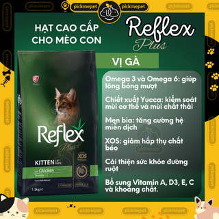 [1kg] Hạt cho mèo Reflex, Reflex Plus
