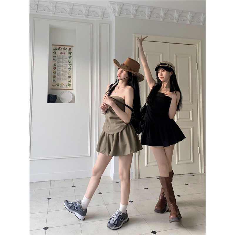 Đồ đôi nữ đôi dành cho nữ ,đôi bạn thân sét áo ống+chân váy