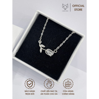 Dây Chuyền Nữ Bạc Ta CaoBac Silver Mặt Dây Chuyền Bạc Đính Đá Họa Tiết Hoa Hồng Dịu Dàng Hợp Làm Quà Tặng Lịch Sự Cho Nữ