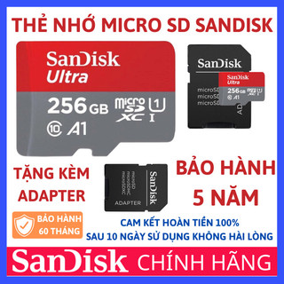 Thẻ nhớ 64GB 32GB 16GB 8GB Thẻ nhớ SanDisk Ultra Class 10 667x 100MB/s chuyên dụng camera điện thoại, loa đài-BH 5 năm