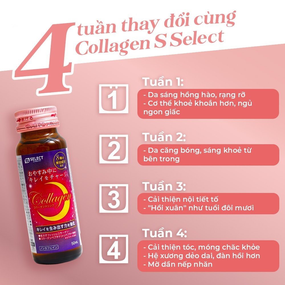 Nước uống Collagen S SELECT Nhập Bản