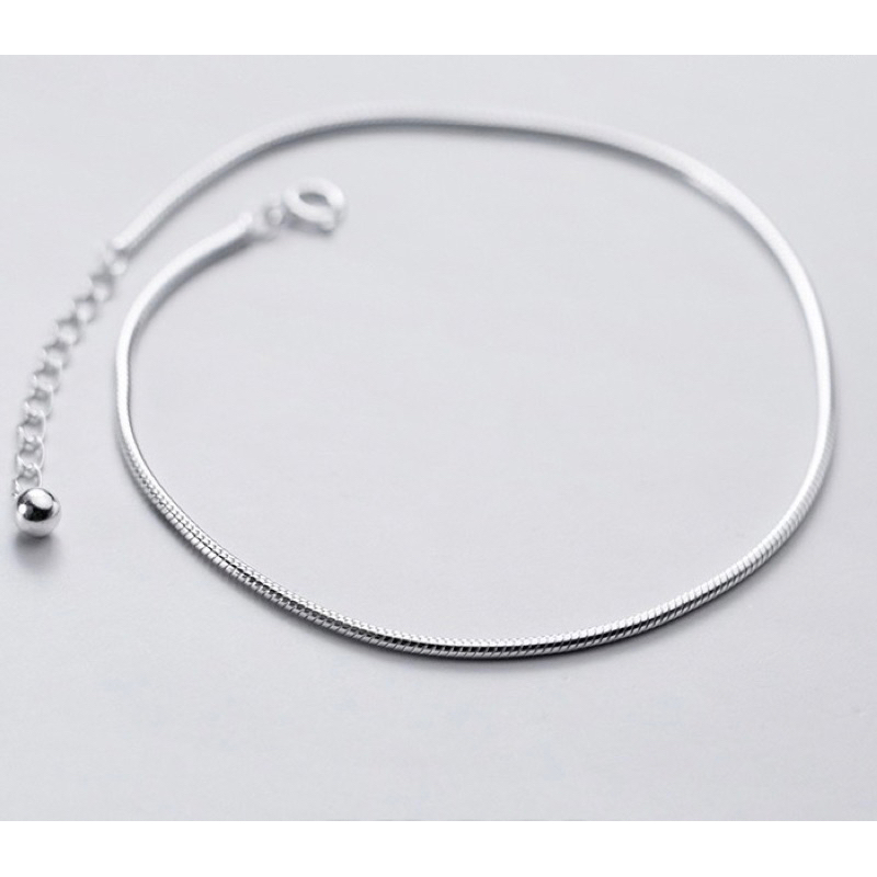 Lắc tay mỳ lụa, nam nữ đều đeo được, bạc chuẩn 925, có dây chờ tuỳ chỉnh kích thước cổ tay