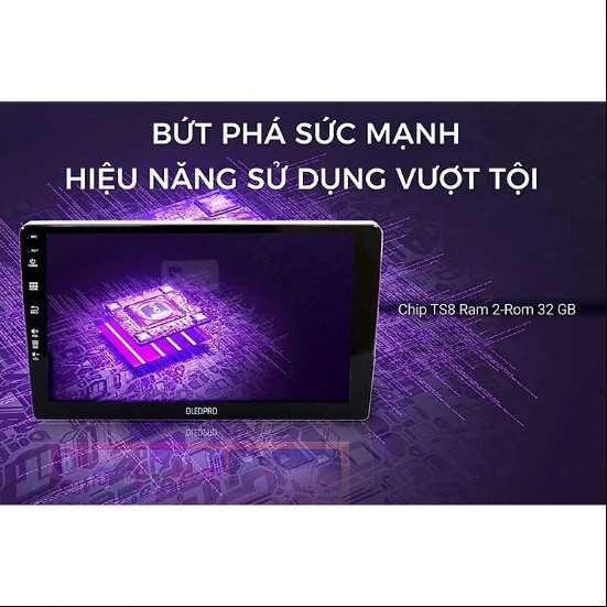 Màn Hình Android OLEDPRO A3  - Màn Hình 9inch Cho Ô Tô - Chạy Sim 4G,Phát WiFi, Điều Khiển Giọng Nói