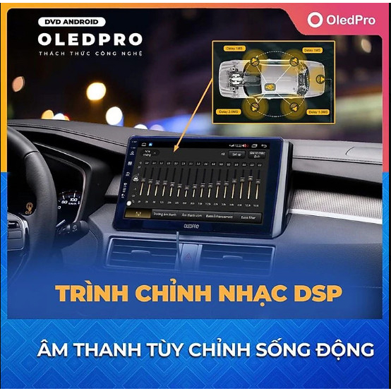 Màn Hình Android OLEDPRO A3  - Màn Hình 9inch Cho Ô Tô - Chạy Sim 4G,Phát WiFi, Điều Khiển Giọng Nói