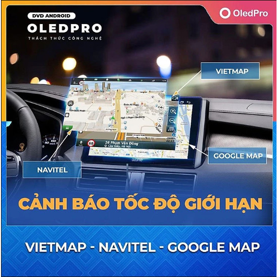 Màn Hình Android OLEDPRO A3  - Màn Hình 9inch Cho Ô Tô - Chạy Sim 4G,Phát WiFi, Điều Khiển Giọng Nói