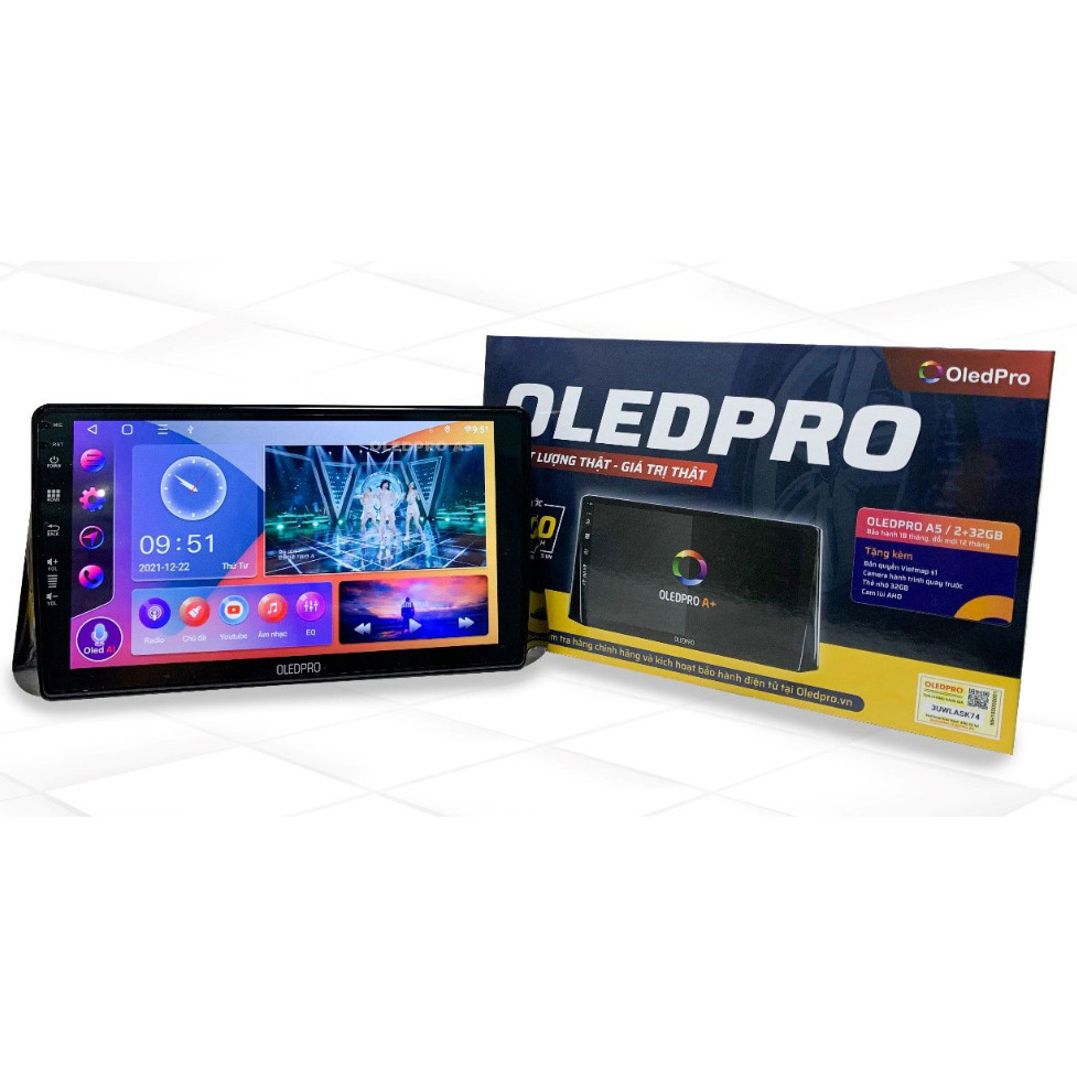 Màn Hình Android OLEDPRO A5  - Màn Hình 9inch Cho Ô Tô - Chạy Sim 4G,Phát WiFi, Điều Khiển Giọng Nói