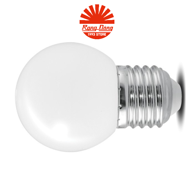 Bóng đèn LED tròn 1W Rạng Đông trang trí, tiết kiệm điện, Model A45W 1W