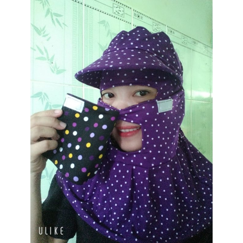 Nón khẩu trang dán