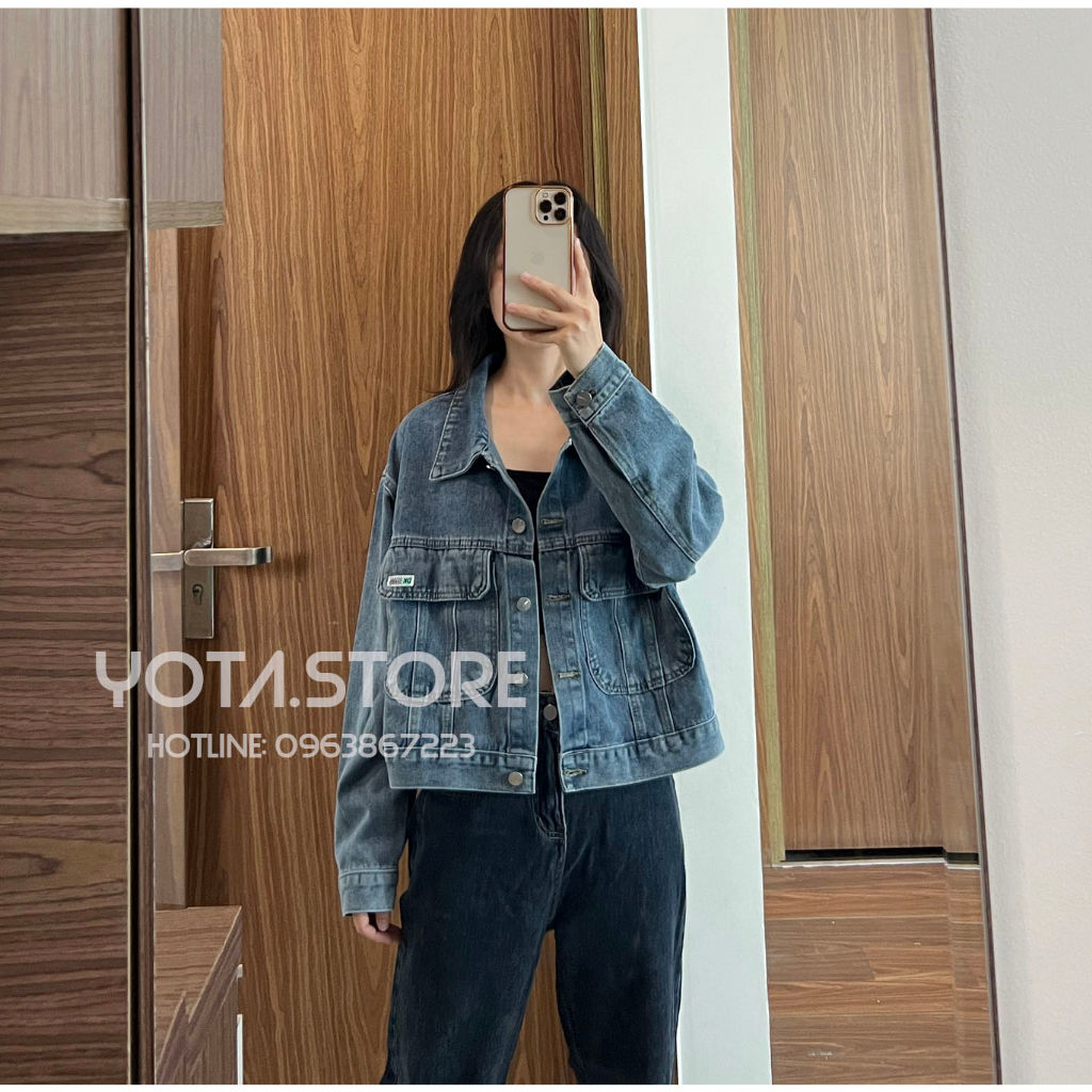 Áo khoác jeans lửng - G012